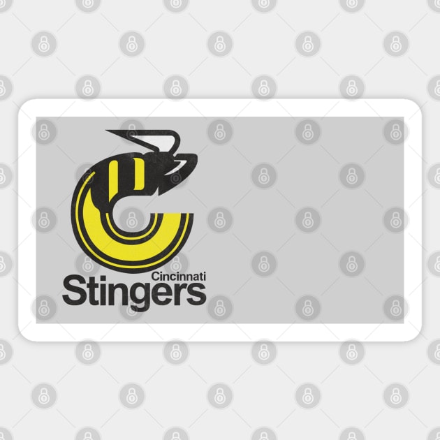 Retro Cincinnati Stingers Hockey Magnet by LocalZonly